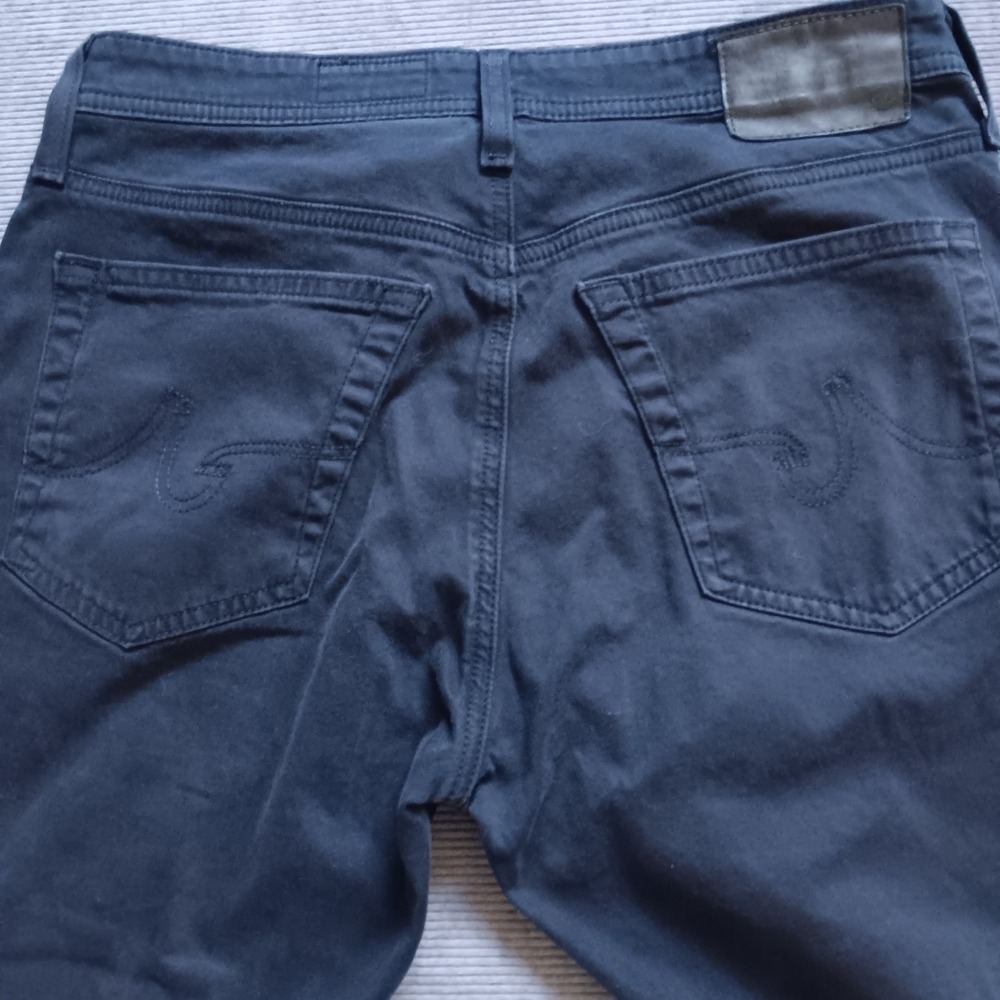Adriano Goldschmied Jeans Mens 29x32 (*31x32) Everett AG Slim Straight Dark Blue - Picture 8 of 13